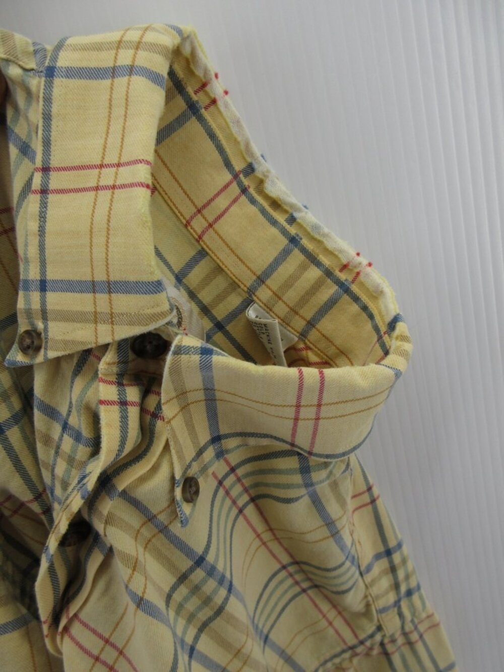 VINTAGE Viyella Shirt Medium Wool Blend Button Down Plaid Heritage * - Picture 10 of 11